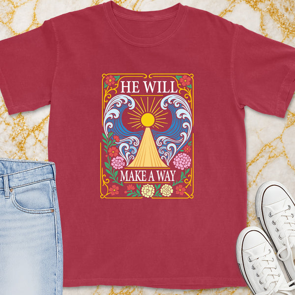 He Will Make A Way T-Shirt - Christian Apparel | Christian Life Threads