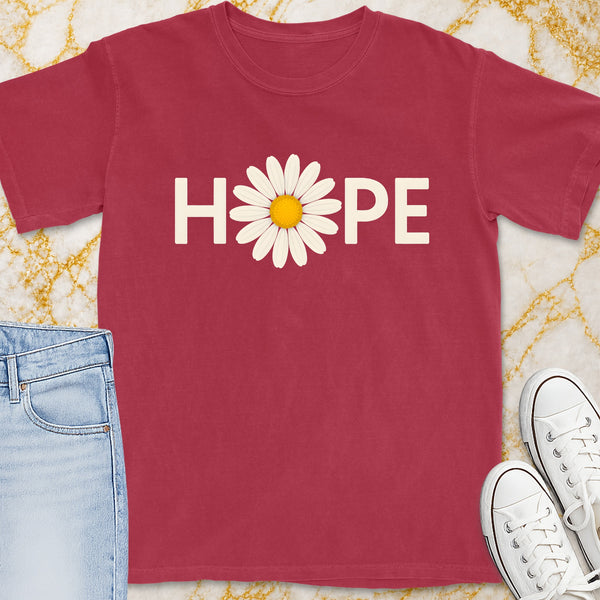 Hope Sunflower T-Shirt - Christian Apparel | Christian Life Threads