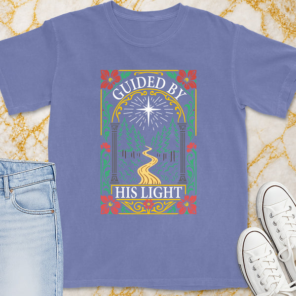 Guided By His Light T-Shirt - Christian Apparel | Christian Life Threads