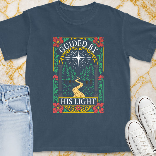 Guided By His Light T-Shirt - Christian Apparel | Christian Life Threads