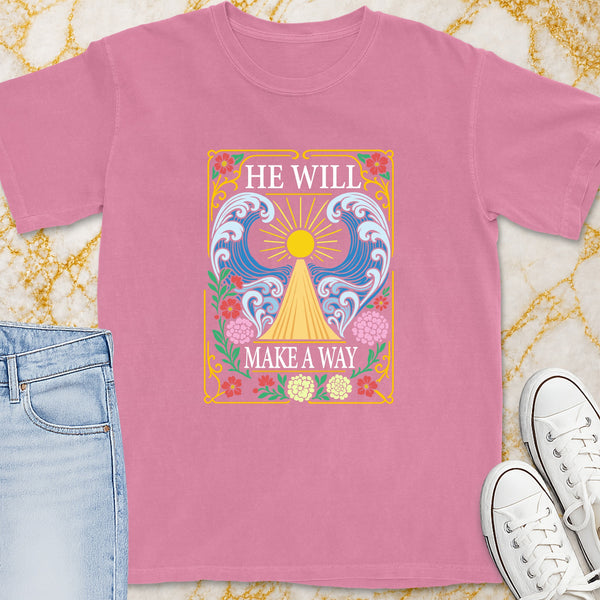 He Will Make A Way T-Shirt - Christian Apparel | Christian Life Threads