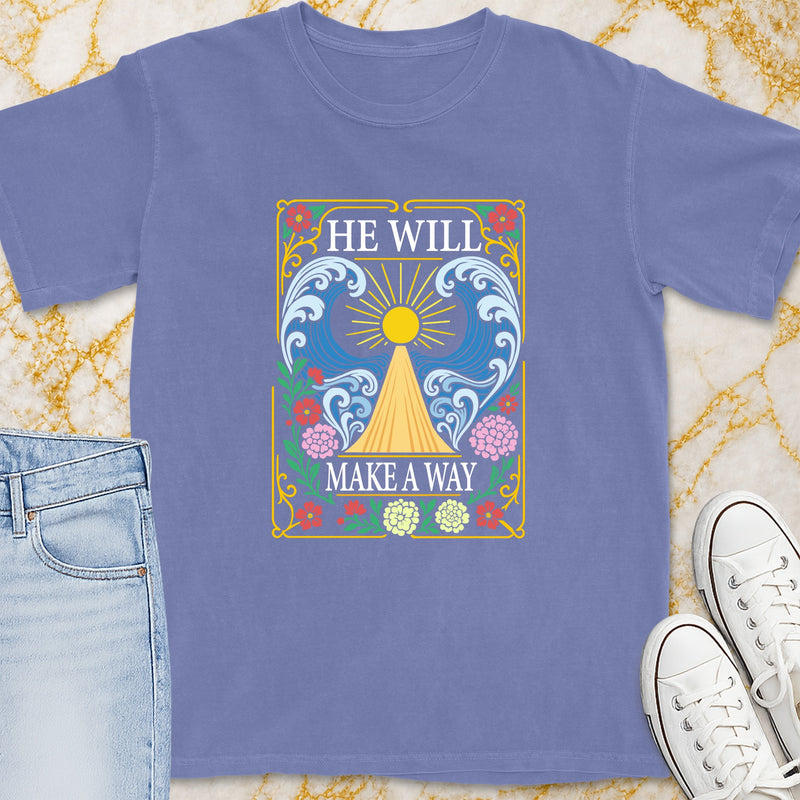 He Will Make A Way T-Shirt - Christian Apparel | Christian Life Threads