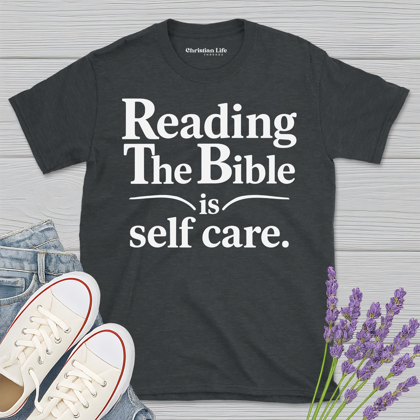 Reading The Bible Is Self Care Heather Tee
