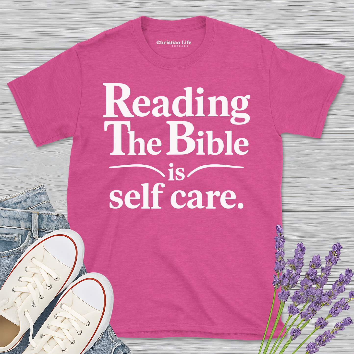 Reading The Bible Is Self Care Heather Tee