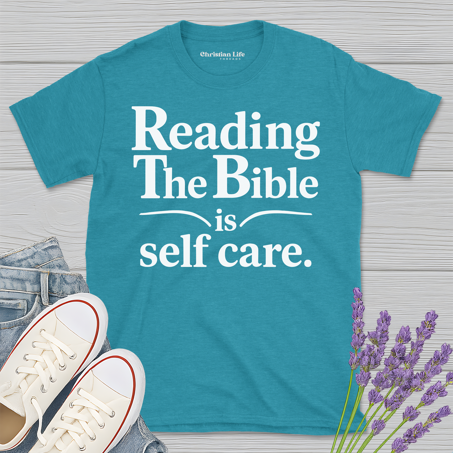 Reading The Bible Is Self Care Heather Tee
