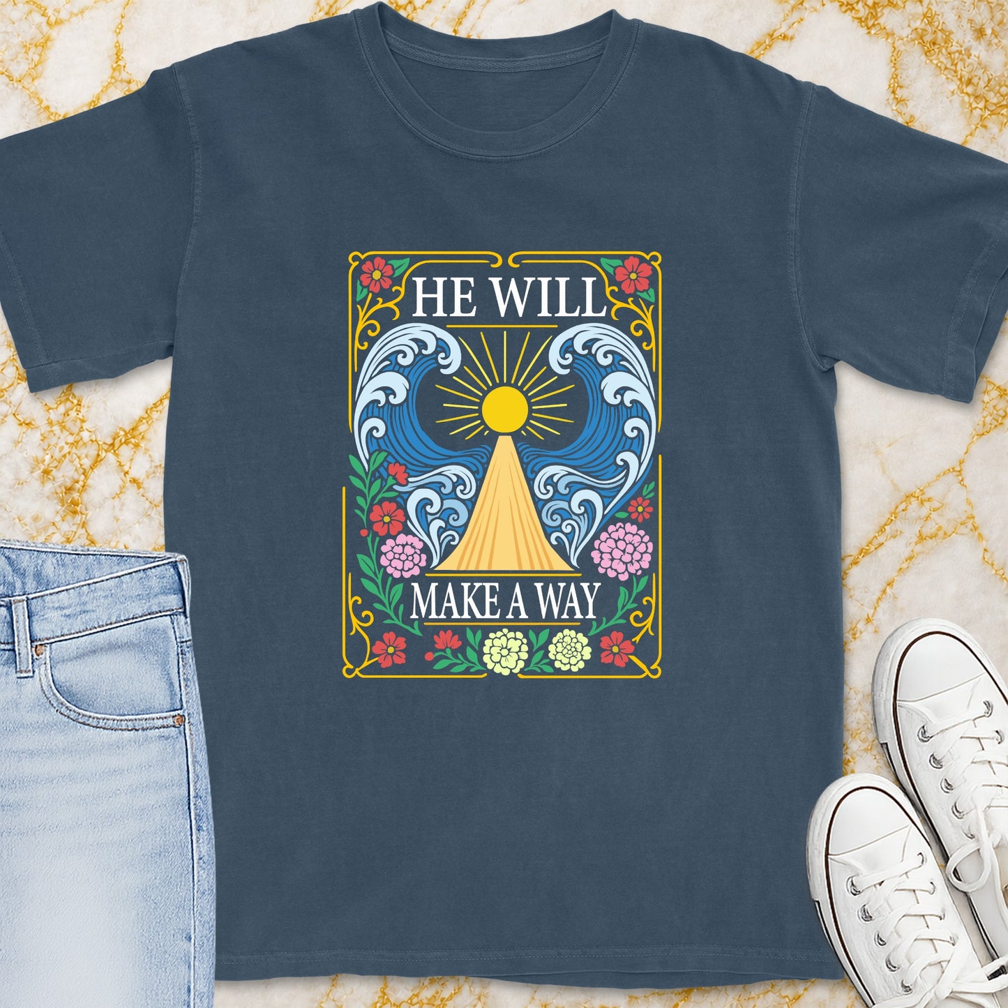 He Will Make A Way T-Shirt - Christian Apparel | Christian Life Threads