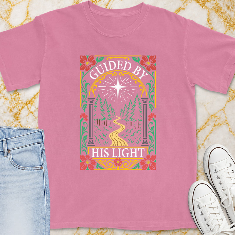 Guided By His Light T-Shirt - Christian Apparel | Christian Life Threads