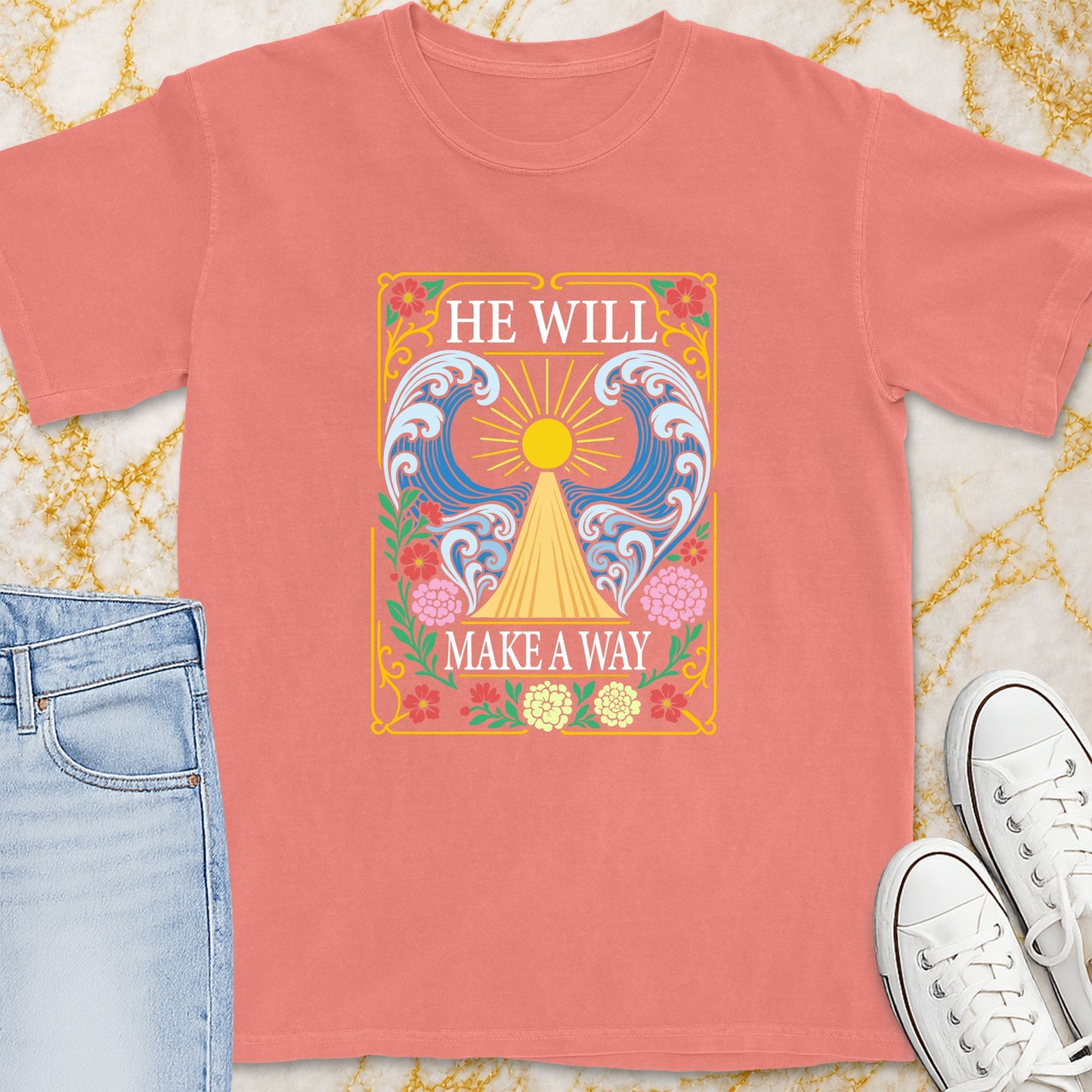 He Will Make A Way T-Shirt - Christian Apparel | Christian Life Threads