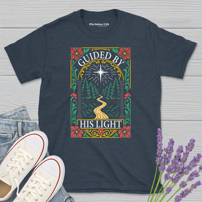 Guided By His Light Heather Tee