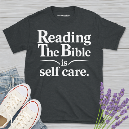 Reading The Bible Is Self Care Heather Tee