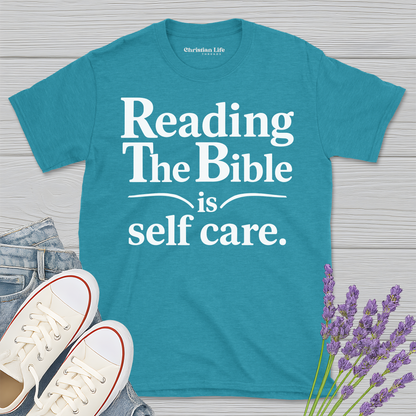 Reading The Bible Is Self Care Heather Tee
