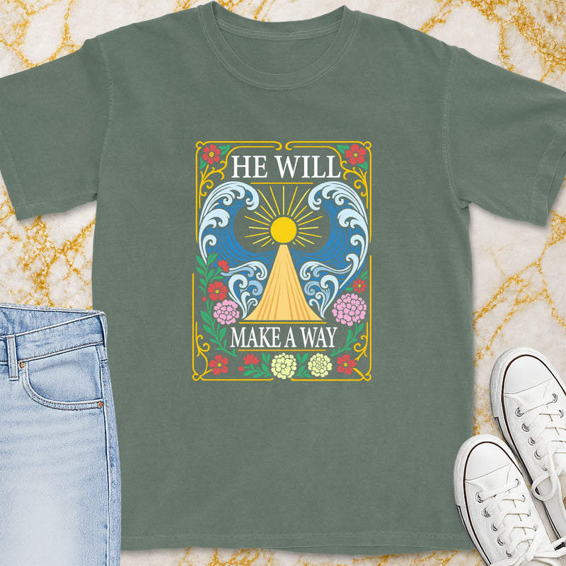 He Will Make A Way T-Shirt - Christian Apparel | Christian Life Threads