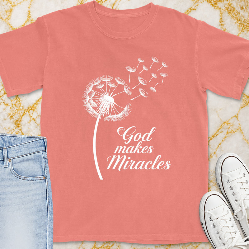 God Makes Miracles T-Shirt - Christian Apparel | Christian Life Threads