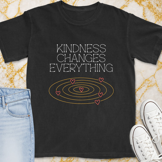 Kindness Changes Everything Orbit T-Shirt - Christian Apparel | Christian Life Threads