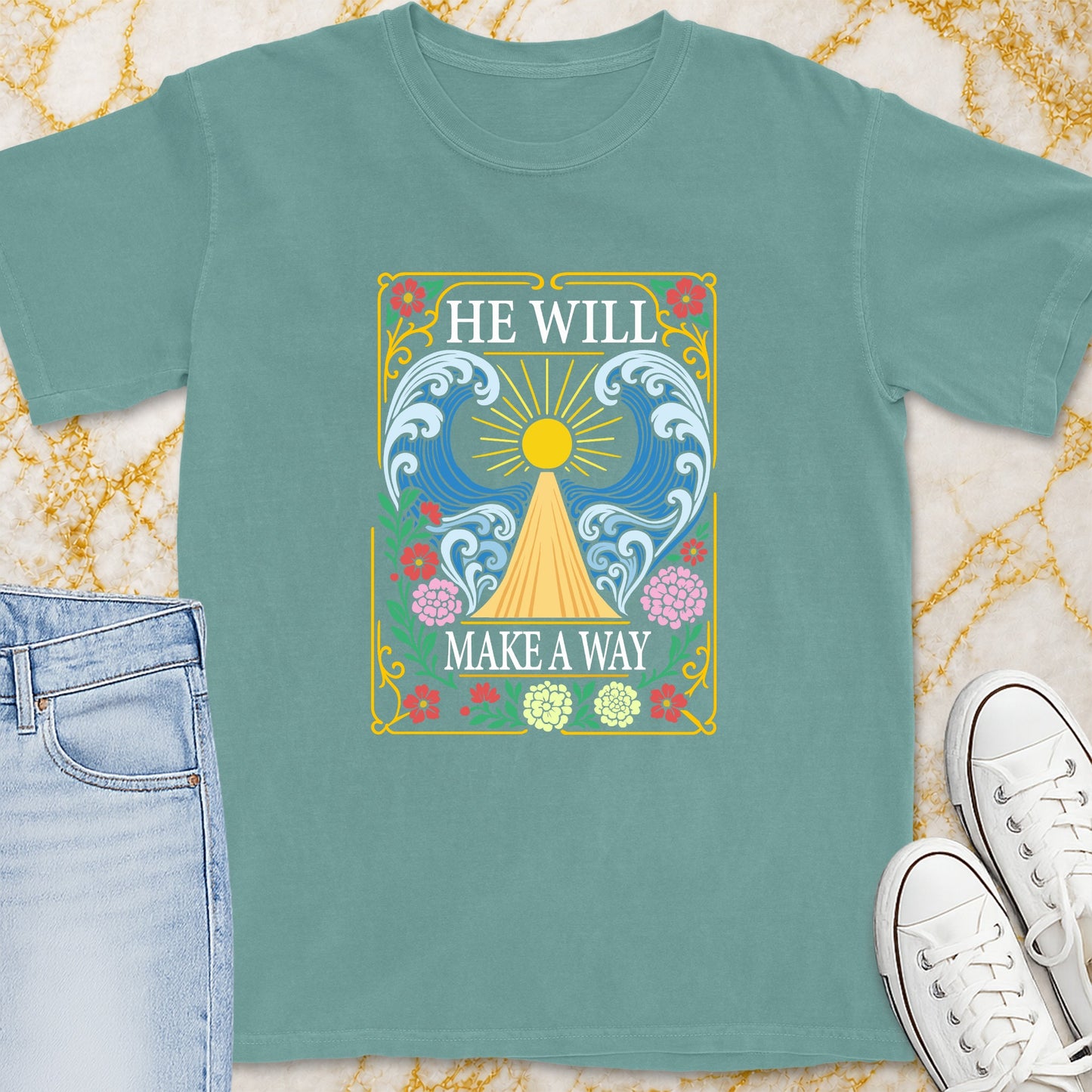 He Will Make A Way T-Shirt - Christian Apparel | Christian Life Threads