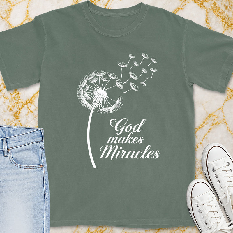 God Makes Miracles T-Shirt - Christian Apparel | Christian Life Threads