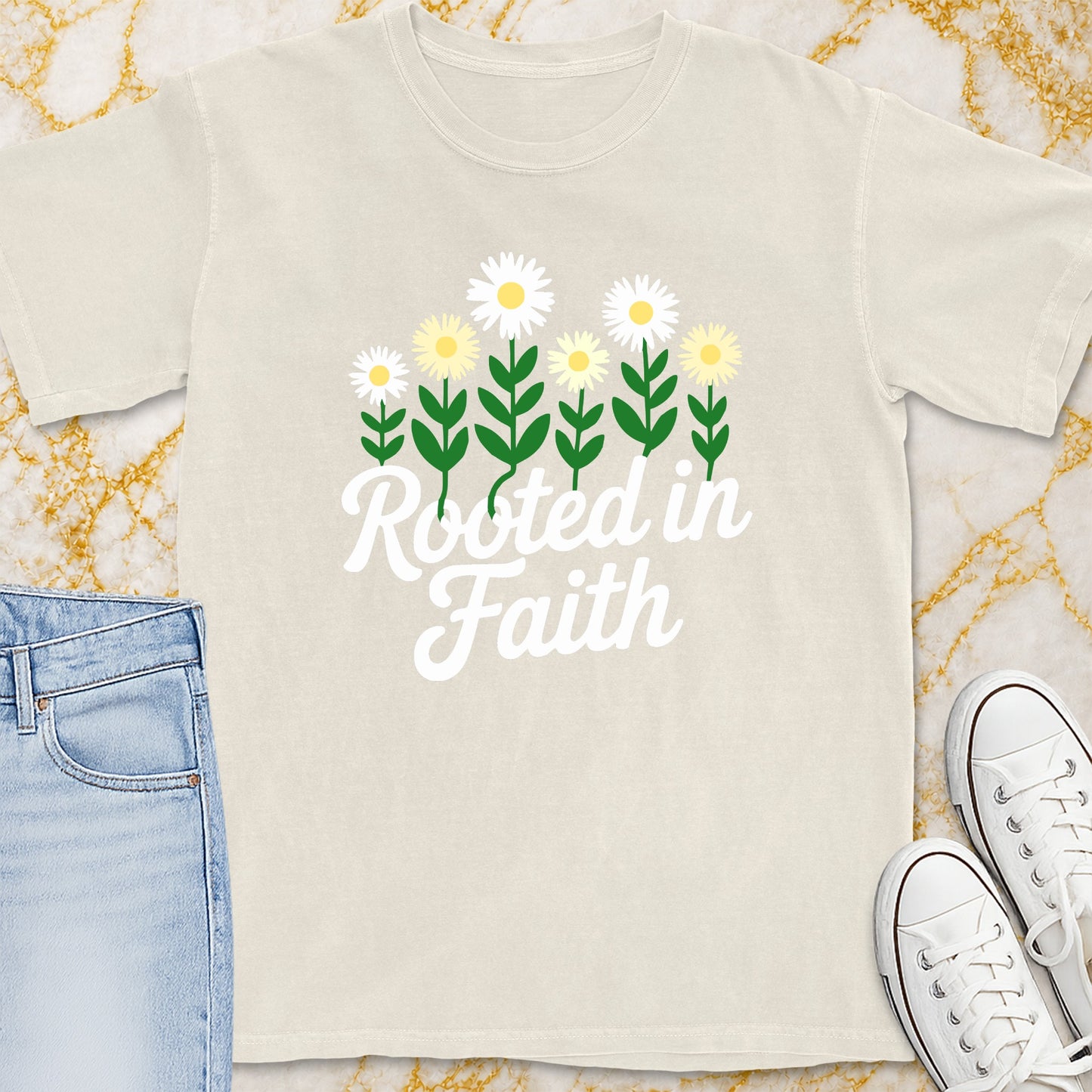 Rooted In Faith T-Shirt - Christian Apparel | Christian Life Threads