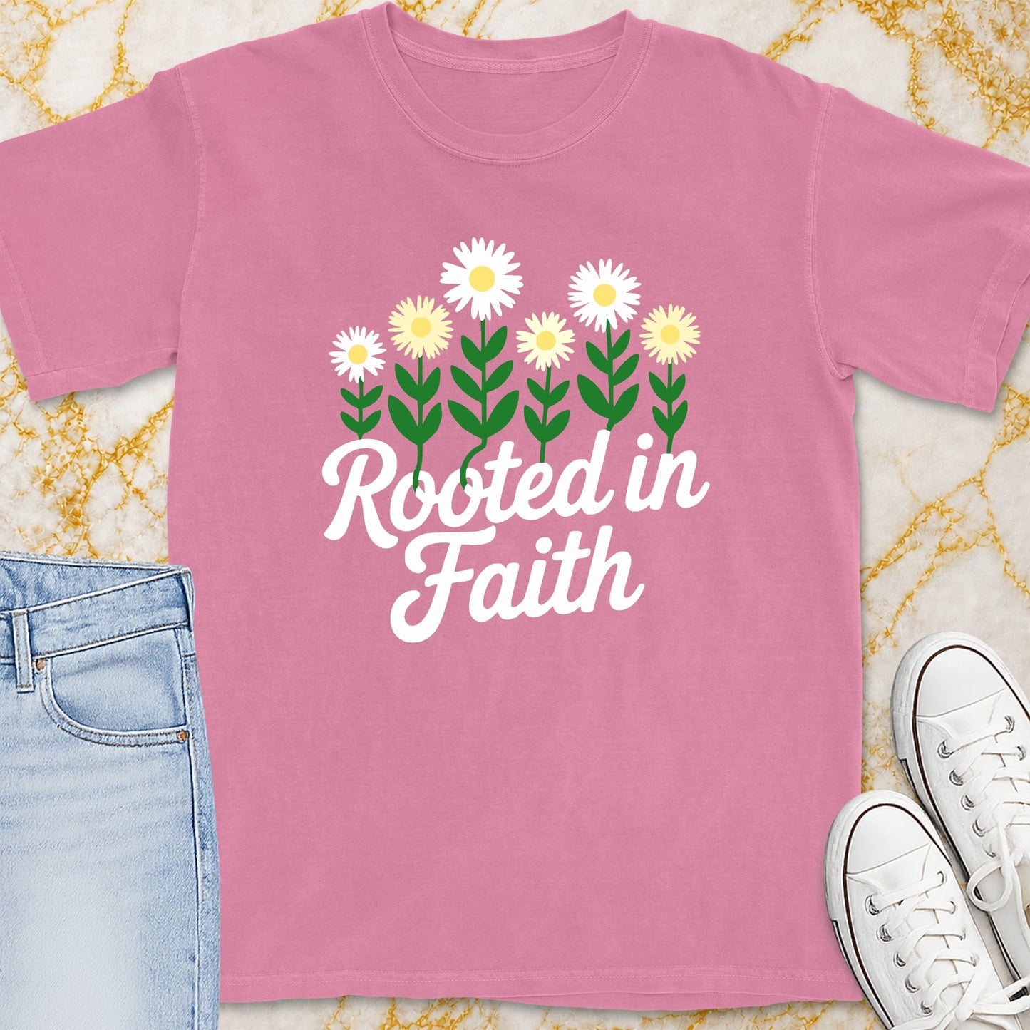 Rooted In Faith T-Shirt - Christian Apparel | Christian Life Threads
