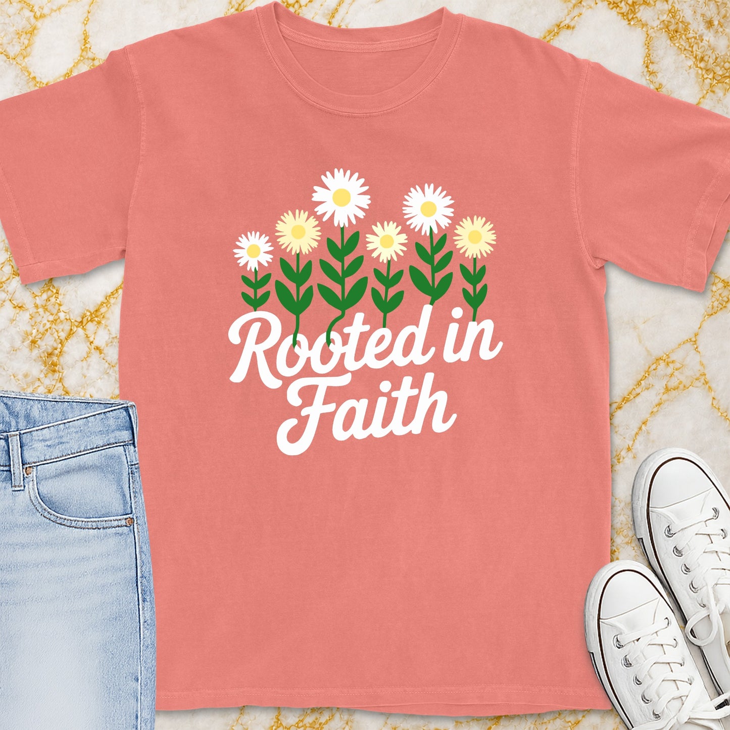 Rooted In Faith T-Shirt - Christian Apparel | Christian Life Threads