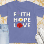 Faith Hope Love T-Shirt - Christian Apparel | Christian Life Threads